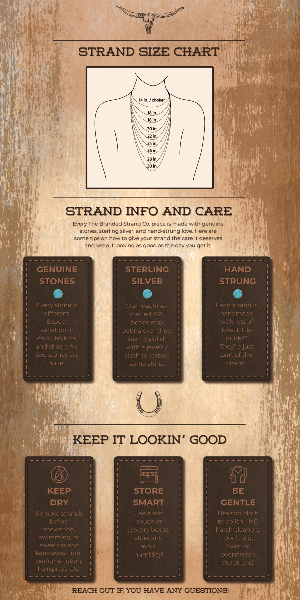 Strand Item Strand Info/Care – The Branded Strand Co.